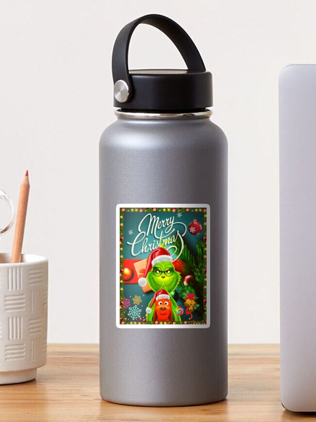 GRINCH WATER LABELS, Grinch Party, Christmas Party, Water Bottle