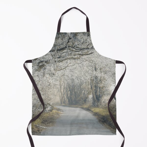 Item preview, Frosted road through forest designed and sold by assaf.