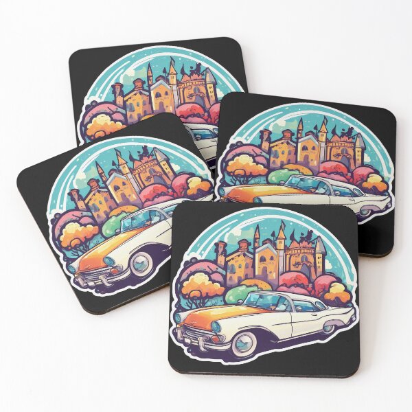 Item preview, Car and Castle Sticker designed and sold by deepakrode7.