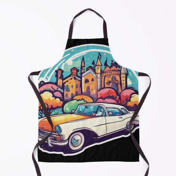 Item preview, Car and Castle Sticker designed and sold by deepakrode7.