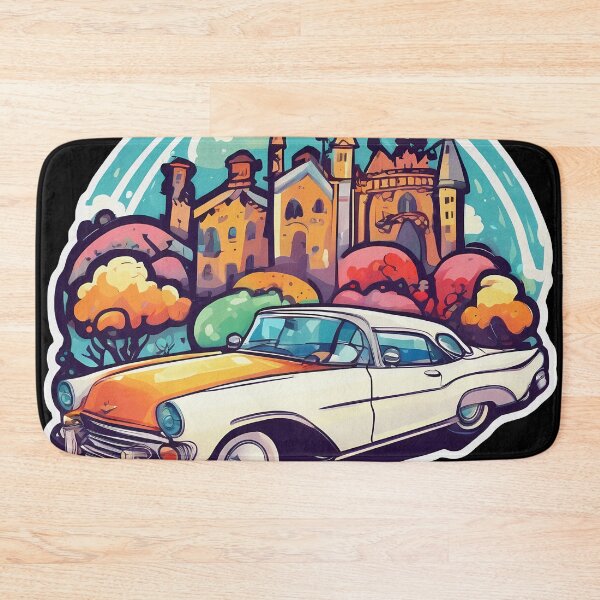 Item preview, Car and Castle Sticker designed and sold by deepakrode7.