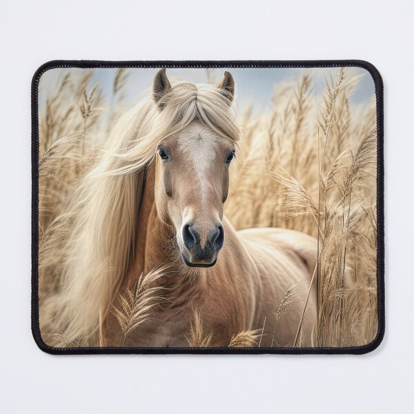 Item preview, Haflinger Horse in Barley Field designed and sold by Elisabeth Lucas.
