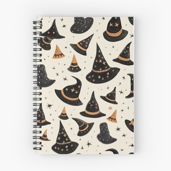 Aperçu de l'œuvre Chapeau de Sorcière Halloween Noir et Orange créée et vendue par Alexxia71.