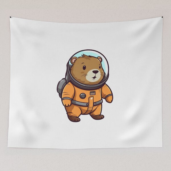 Item preview, Capybara astronaut designed and sold by PawelNature.