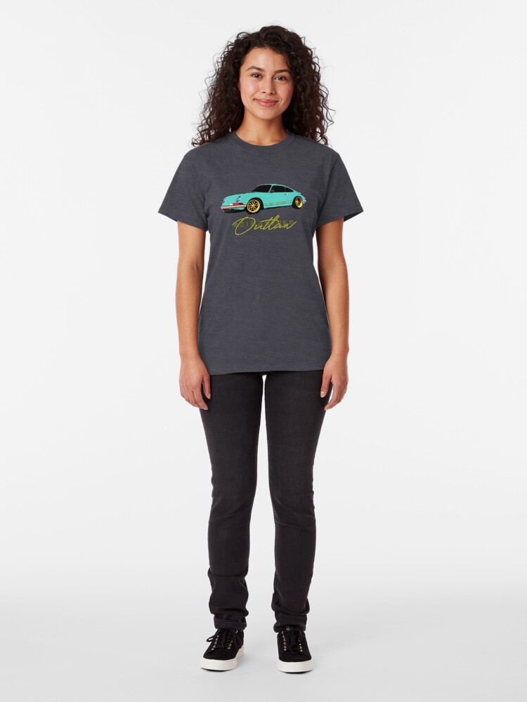 Alternate view of Shift Shirts Outlaw Reimagined - Singer Inspired Classic T-Shirt