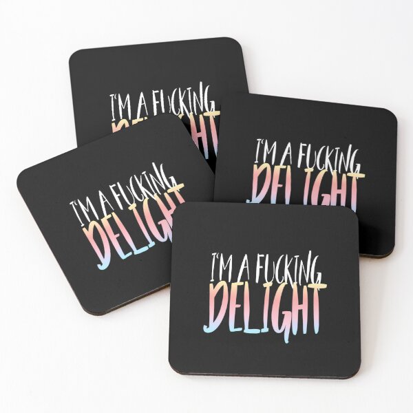 Item preview, I'm a fucking delight slim fit t-  	 designed and sold by xuckdbfzzwz27.