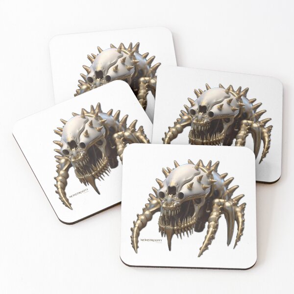 Item preview, Skull - Monstrosity, Gold Skull with Spikes designed and sold by ART-VUVULE.