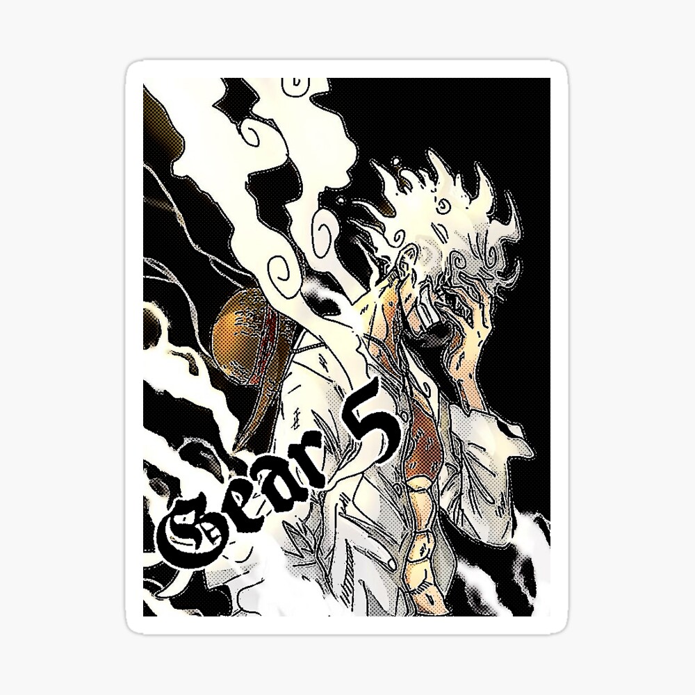 Luffy Gear 5  Sticker for Sale by animervd1