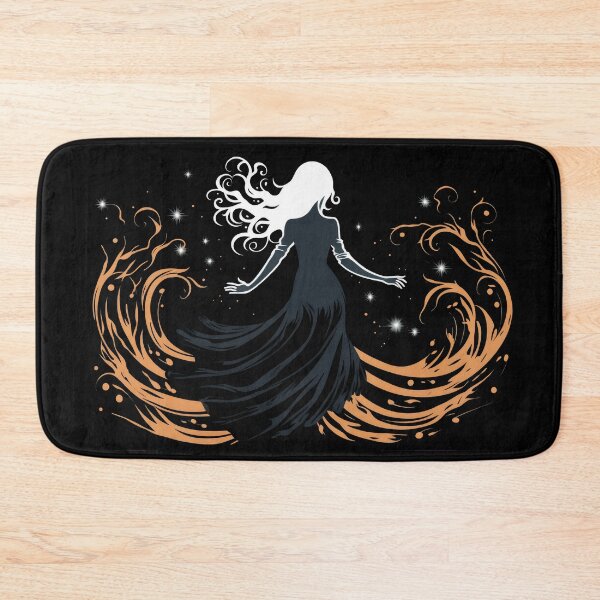 Item preview, Abstract Witch Dance - Grey on Orange no background  designed and sold by DigitlEmporium.