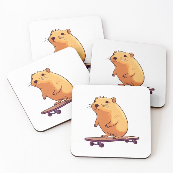 Item preview,  Capybara on skateboard designed and sold by PawelNature.