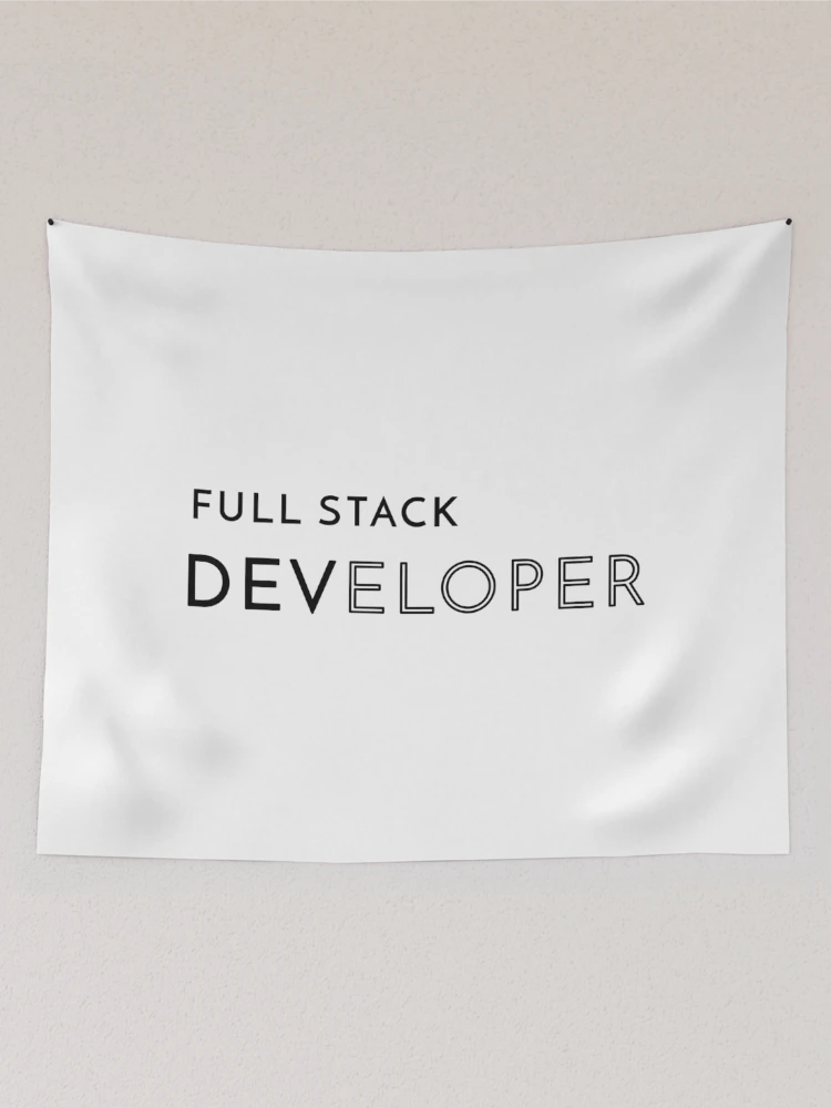 Thumbnail 2 of 3, Tapestry, Full Stack Developer (Inverted) designed and sold by developer-gifts.