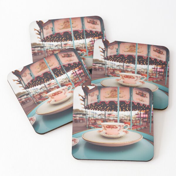 Item preview, Tea cup on an amusement park carousel background  designed and sold by Lala and Jull.