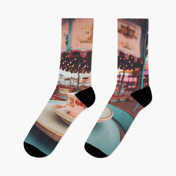 Item preview, Tea cup on an amusement park carousel background  designed and sold by Lala and Jull.