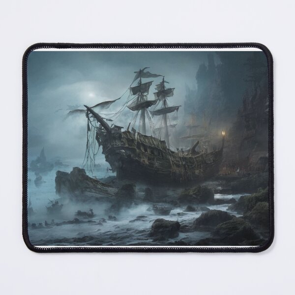 Item preview, Ship wreck on seashore designed and sold by DreamLoreArt.