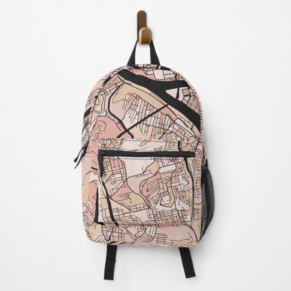 Item preview, Pittsburgh Map Pattern in Soft Pink Pastels designed and sold by PatternMaps.