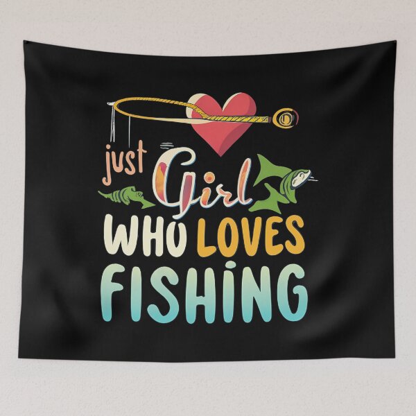 Item preview, Just A Girl Who Loves Fishing designed and sold by cezalmizkayl.