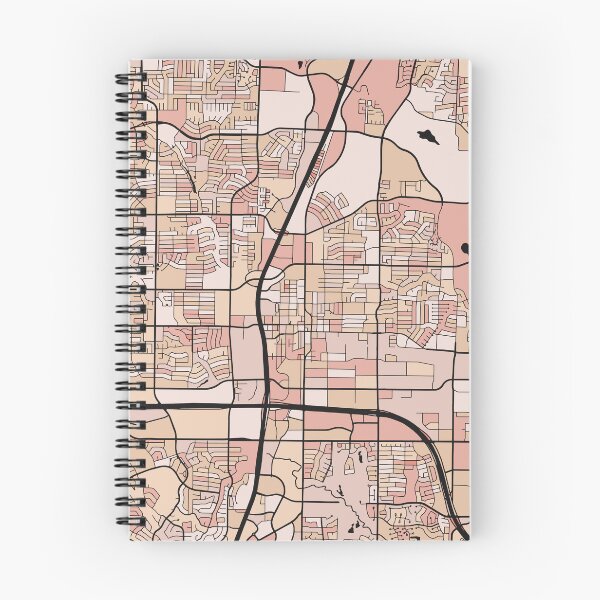 Item preview, Plano Map Pattern in Soft Pink Pastels designed and sold by PatternMaps.