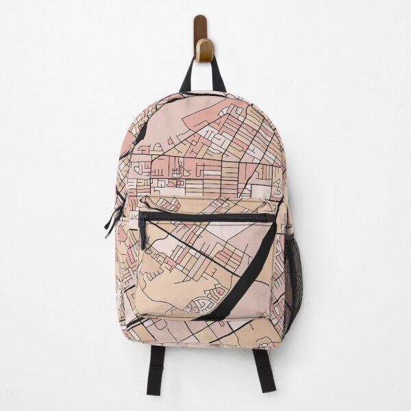 Item preview, Riverside Map Pattern in Soft Pink Pastels designed and sold by PatternMaps.