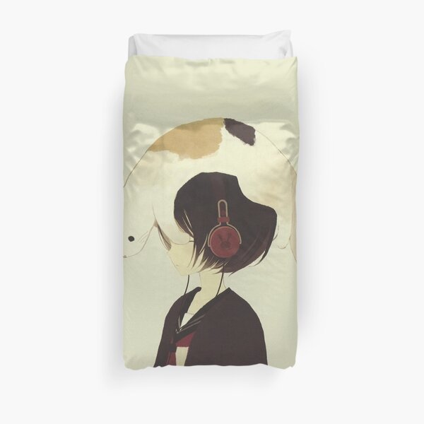 Fille animée Housse de couette