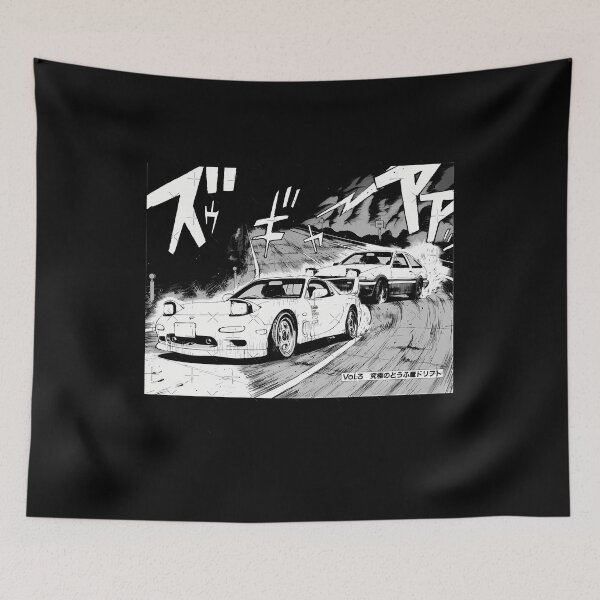 Item preview, Initial D Manga Running In The 90's AE86 vs RX7  	 designed and sold by xuckdbfzzwz27.