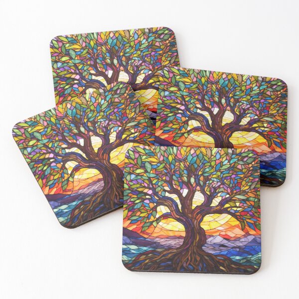 Item preview, Tree of Life Yggdrasil Tree Mosaic designed and sold by VisionDuke.