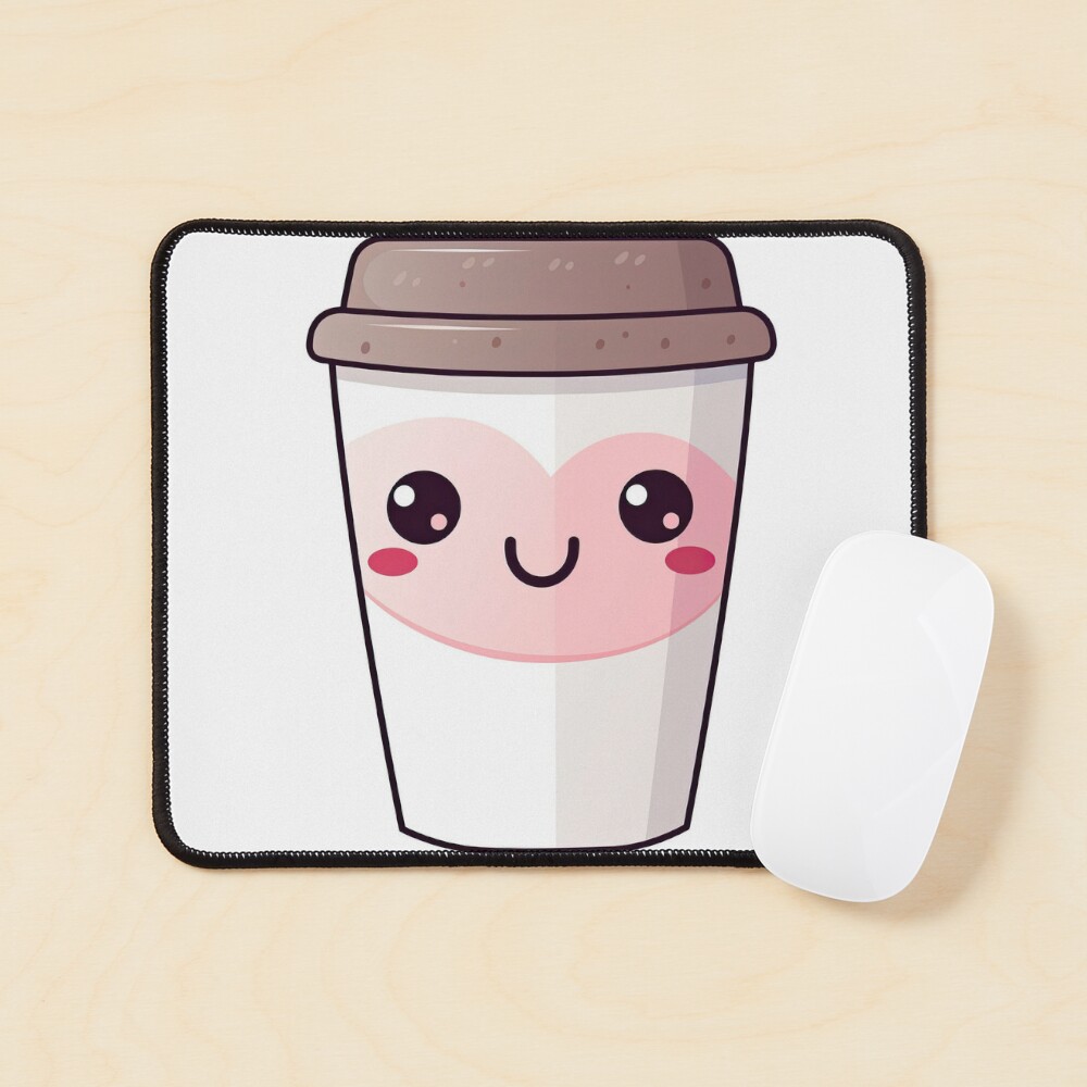 Kawaii Coffee Cup Design 3 Sticker for Sale by eyestetix