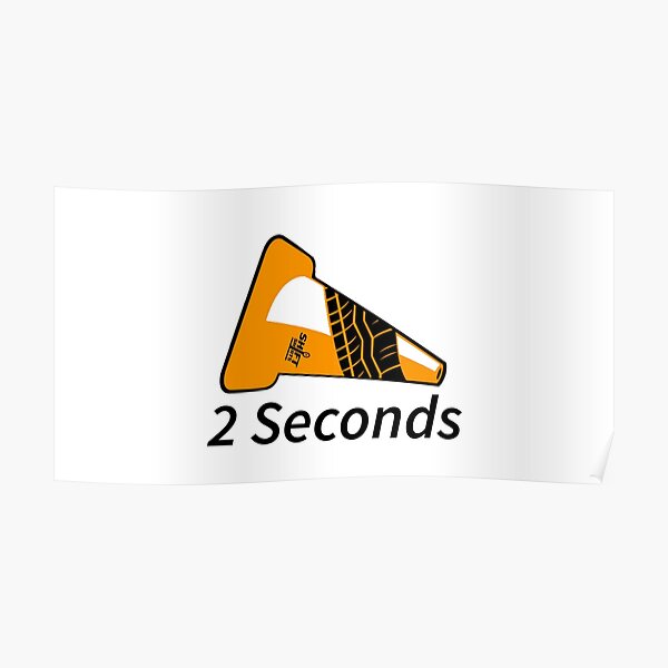 Shift Shirts Two Seconds – Autocross Racing Inspired Poster