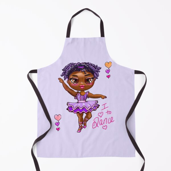 Item preview, I love to dance African American ballerina , Black  girl with corn rows ballet dancing 2! beautiful  black girl with Afro hair and dark brown skin wearing a pink tutu. Love Ballet designed and sold by Artonmytee.