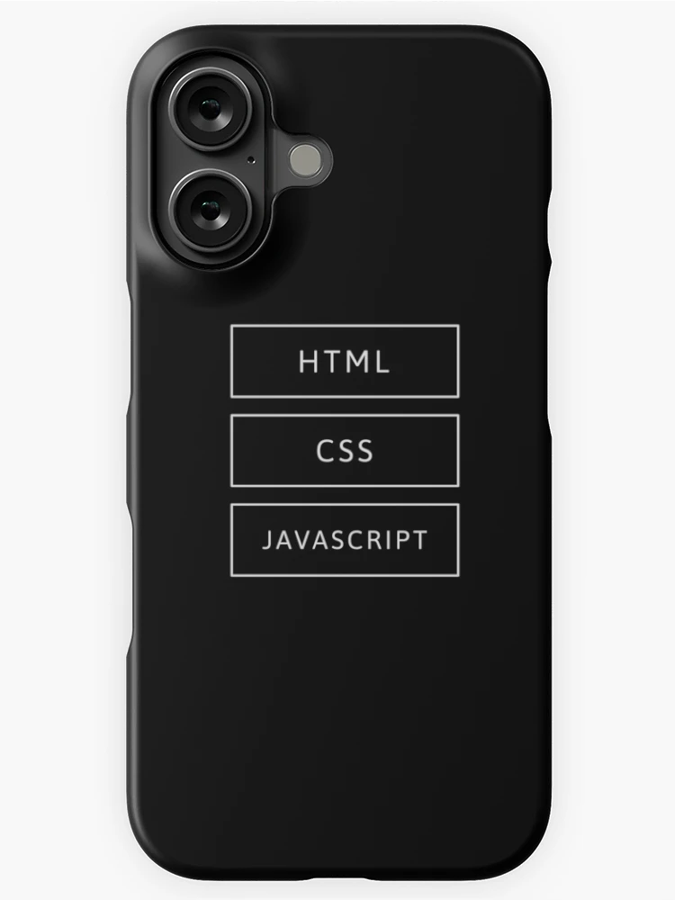 Imagen 1 de 4, Funda de iPhone con la obra Desarrollador HTML, CSS y JavaScript, diseñada y vendida por developer-gifts.