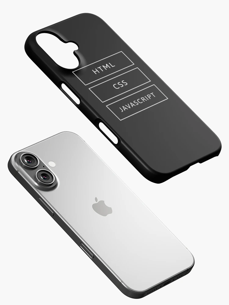 Imagen 2 de 4, Funda de iPhone con la obra Desarrollador HTML, CSS y JavaScript, diseñada y vendida por developer-gifts.