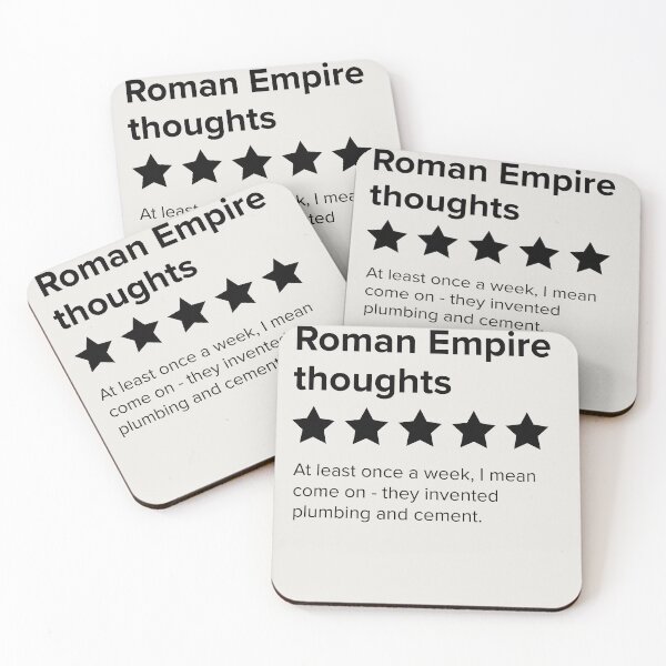 Item preview, Thinking about the Roman Empire Five Stars - Roman Empire thoughts designed and sold by Good-Politics.