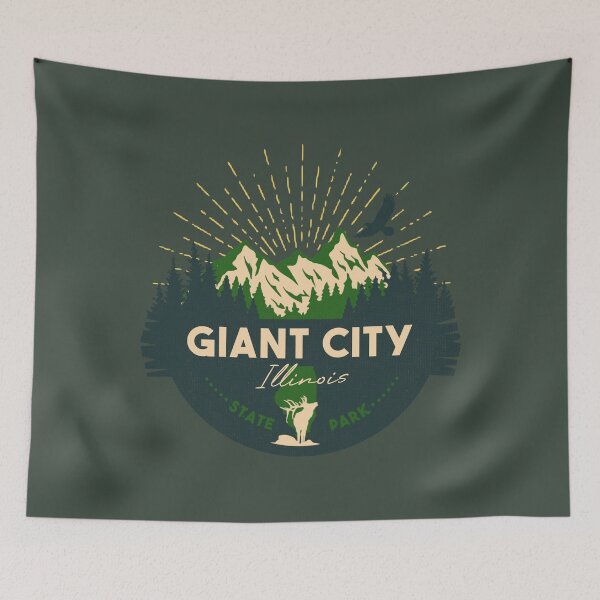 Item preview, Giant City State Park Illinois - IL Badge Souvenir Sunset designed and sold by mountainfad.