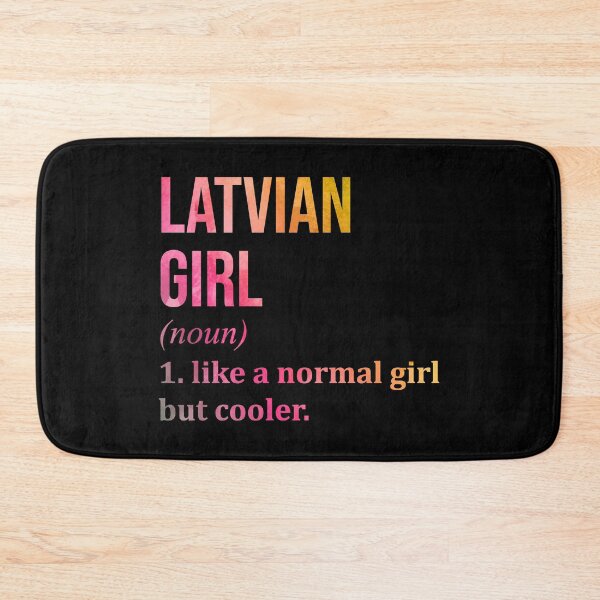 Item preview, Latvian Girl Definition Latvia in Watercolor designed and sold by XCIV.