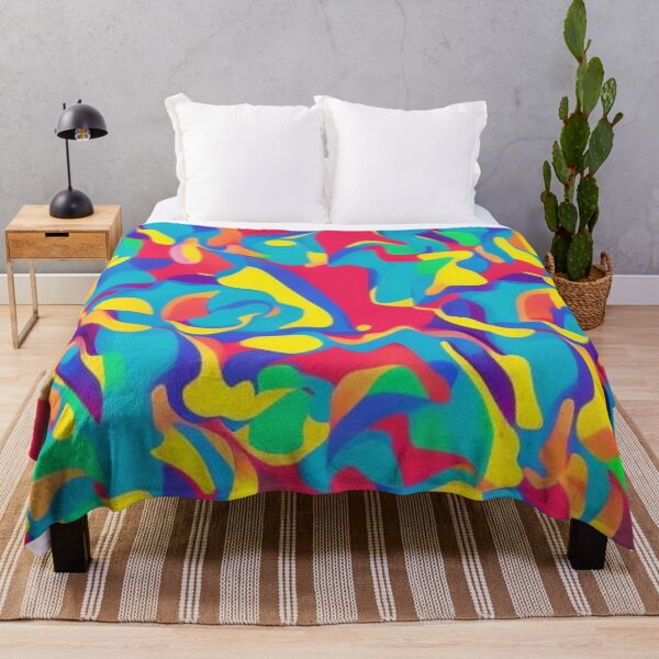 Item preview, Abstract Colorful Paint Spill designed and sold by calibrit.