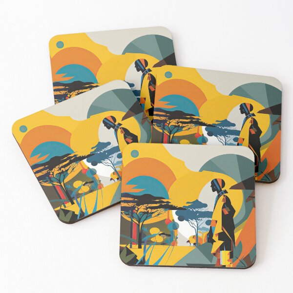 Artikelvorschau, African Savanna Bauhaus Design entworfen und verkauft von ArtificialGenes.
