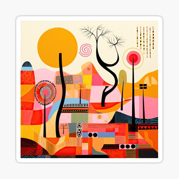Item preview, African Savanna Bauhaus Design designed and sold by ArtificialGenes.