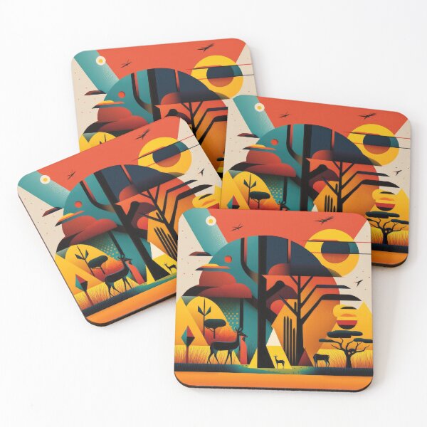 Item preview, African Savanna Bauhaus Design designed and sold by ArtificialGenes.