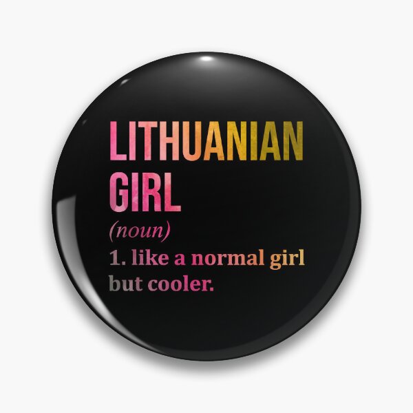 Item preview, Lithuanian Girl Definition Lithuania in Watercolor designed and sold by XCIV.