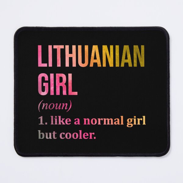 Item preview, Lithuanian Girl Definition Lithuania in Watercolor designed and sold by XCIV.