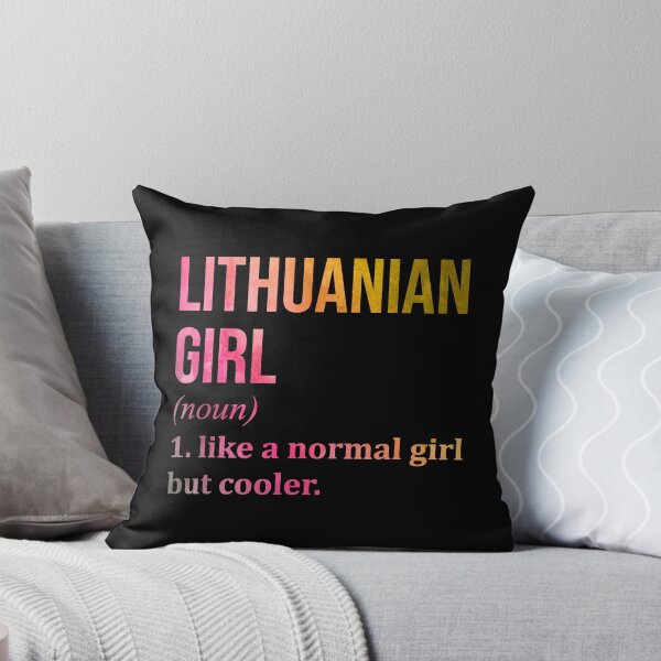 Item preview, Lithuanian Girl Definition Lithuania in Watercolor designed and sold by XCIV.
