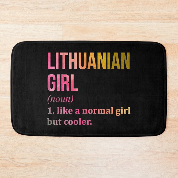 Item preview, Lithuanian Girl Definition Lithuania in Watercolor designed and sold by XCIV.