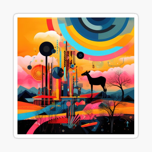 Item preview, African Savanna Bauhaus Design designed and sold by ArtificialGenes.