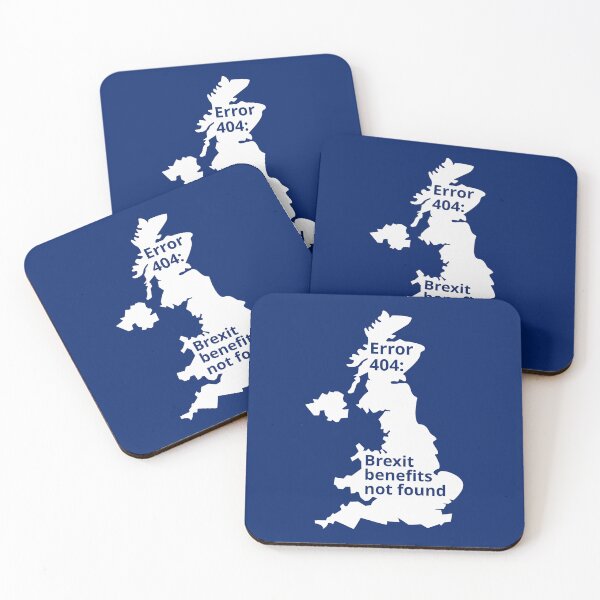 Item preview, Error 404: Brexit benefits not found (for dark background) designed and sold by Jeeb-Arts.
