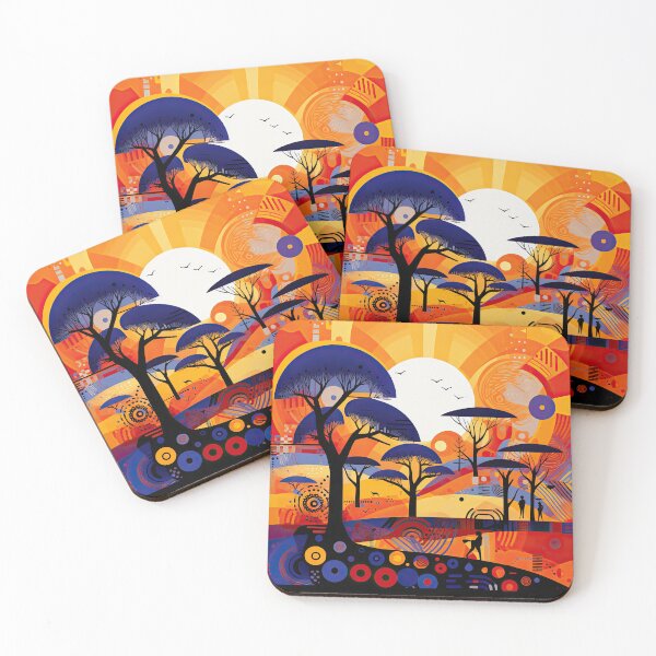 Item preview, African Savanna Bauhaus Design designed and sold by ArtificialGenes.