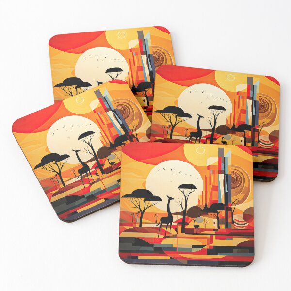 Item preview, African Savanna Bauhaus Design designed and sold by ArtificialGenes.