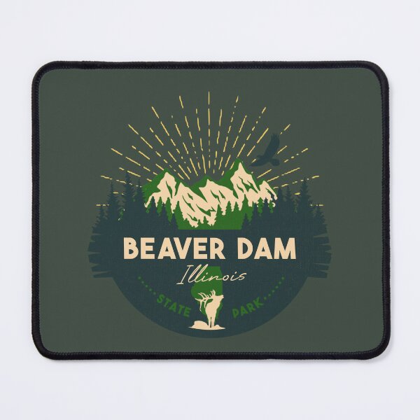 Item preview, Beaver Dam State Park Illinois - IL Badge Souvenir Sunset designed and sold by mountainfad.