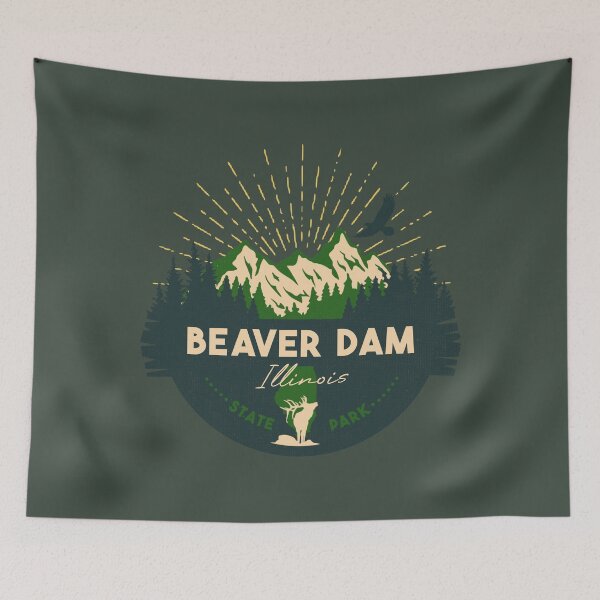 Item preview, Beaver Dam State Park Illinois - IL Badge Souvenir Sunset designed and sold by mountainfad.