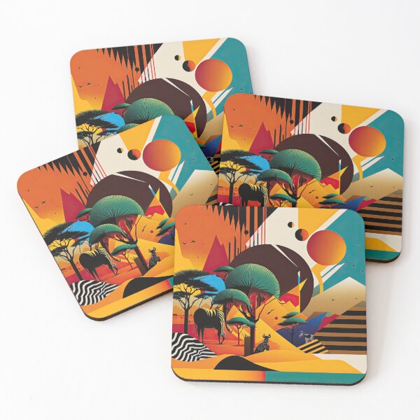 Artikelvorschau, African Savanna Bauhaus Design entworfen und verkauft von ArtificialGenes.