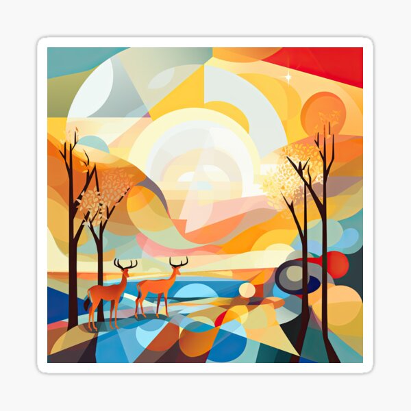 Item preview, African Savanna Bauhaus Design designed and sold by ArtificialGenes.