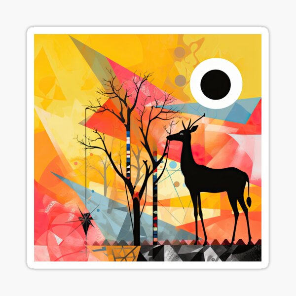 Item preview, African Savanna Bauhaus Design designed and sold by ArtificialGenes.